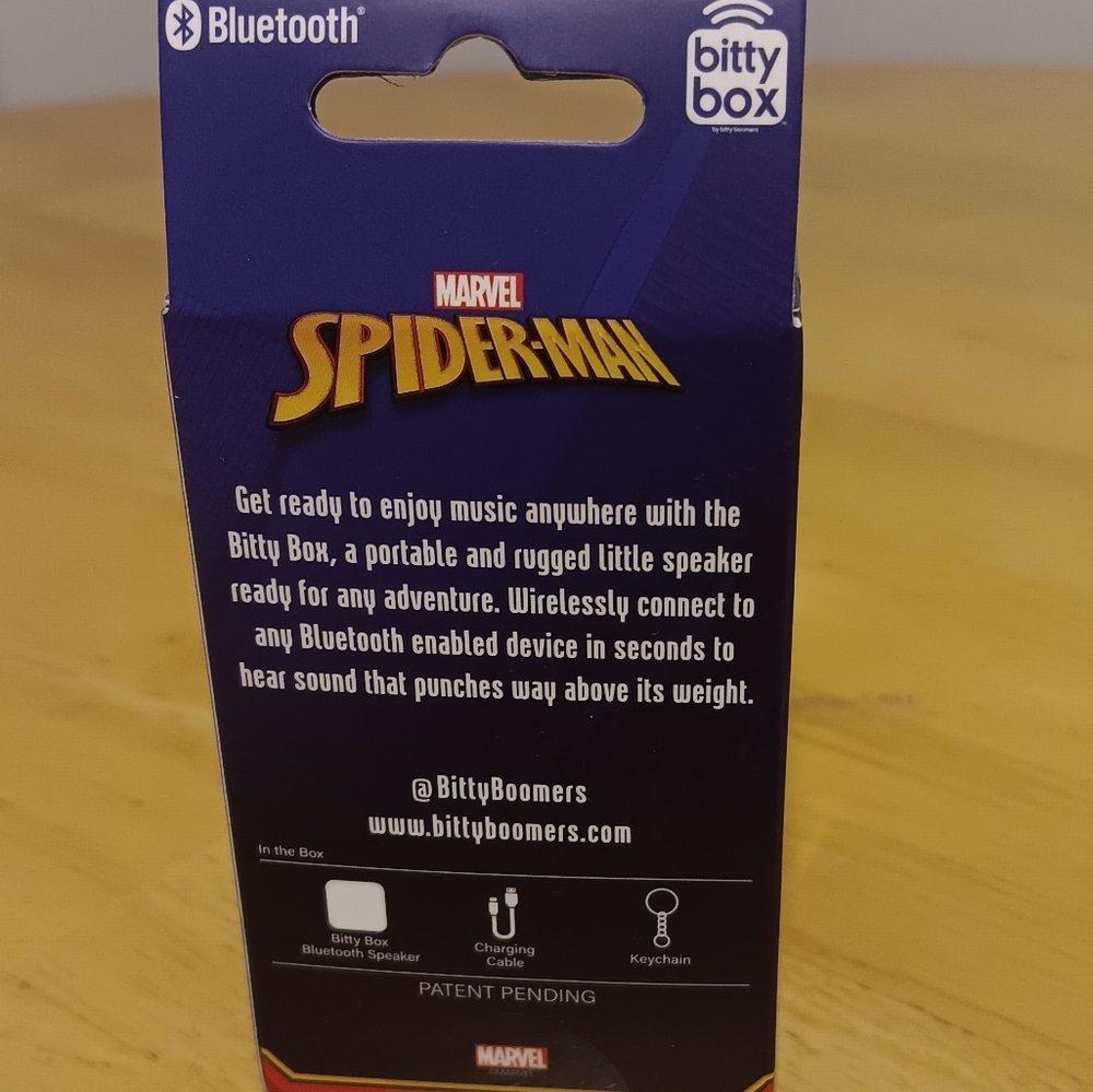 Bitty Box Bluetooth Speaker with Keychain Spider-Man ๐ท NWT - Picture 4 of 5